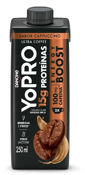 BEB LACTEA YOPRO 15G 250MLX24 ENERGY BOOST CAPPUCCINO