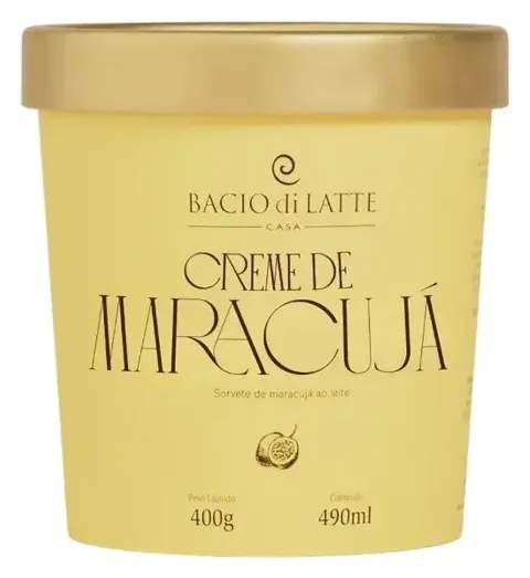 GELATO CREME DE MARACUJA 490ML CX 8UN