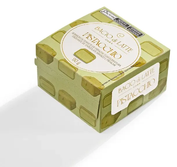 BOMBOM DE SORVETE PISTACCHIO BACIO DI LATTE 90G CX 12 UN