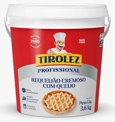 REQUEIJAO TIROLEZ BALDE 3,6KG CX 4UN