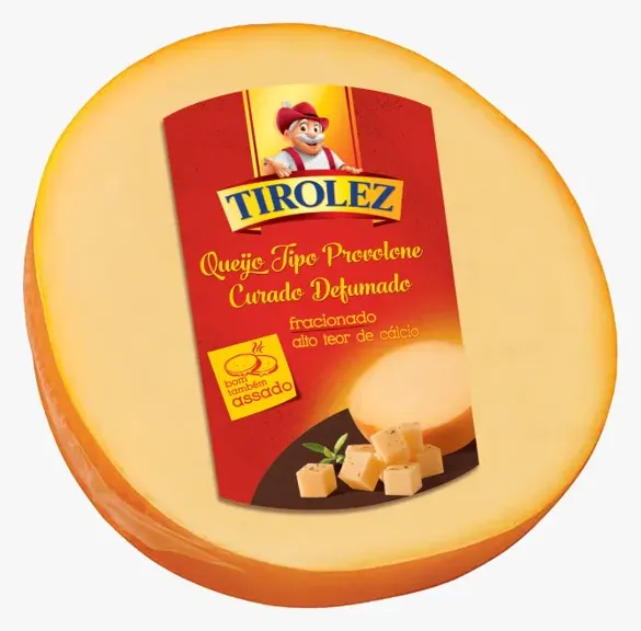 QUEIJO PROVOLONE DEFUMADO FRACAO TIROLEZ 360G CX 6,48KG
