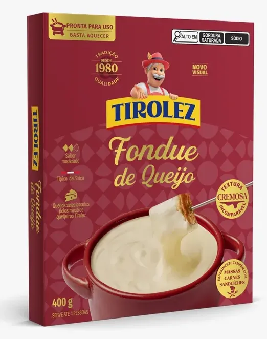 FONDUE DE QUEIJO TRADICIONAL TIROLEZ 400G CX 12UN