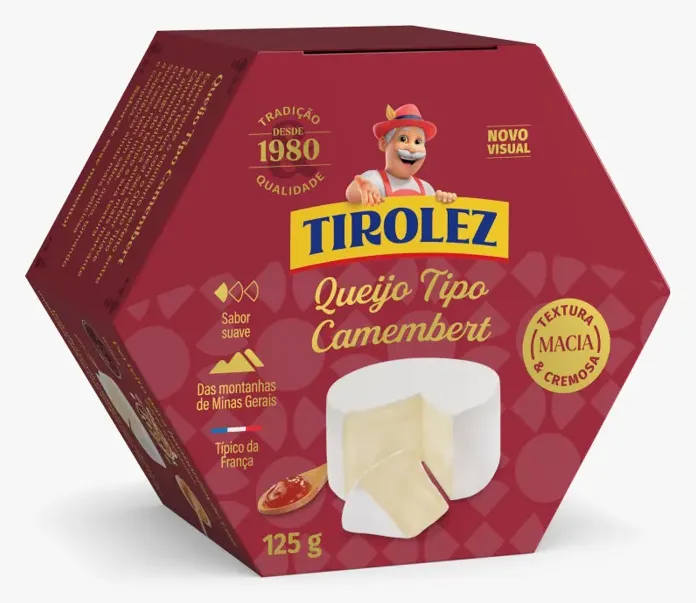 QUEIJO CAMEMBERT FRACAO TIROLEZ 125G CX 10UN