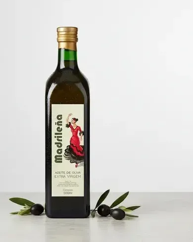 AZEITE DE OLIVA EXTRA VIRGEM 0,5% MADRILENA 500ML CX 12UN