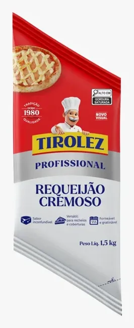 REQUEIJAO TIROLEZ BISNAGA 1,5KG CX 12UN