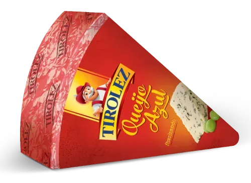 QUEIJO AZUL (TIPO GORGONZOLA) TIROLEZ PC 200G CX 6,4KG