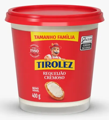 REQUEIJAO CREMOSO TIROLEZ POTE 400G CX 12UN