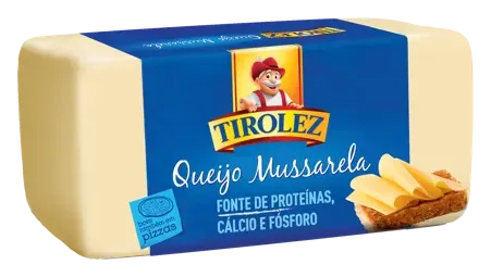 QUEIJO MUSSARELA TIROLEZ 3,6KG CX 21,6KG